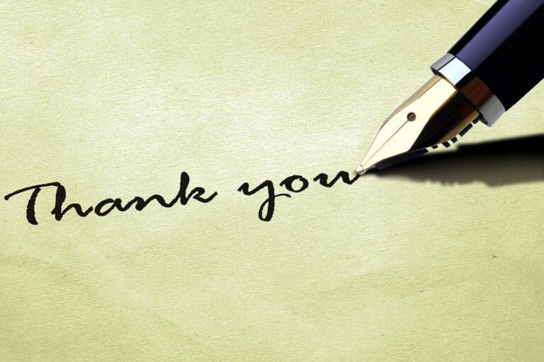 Letter from a grateful family